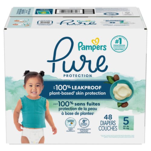 Pampers Pure Protection Pampers Pure Protection Diapers, Size 5, 48 Count