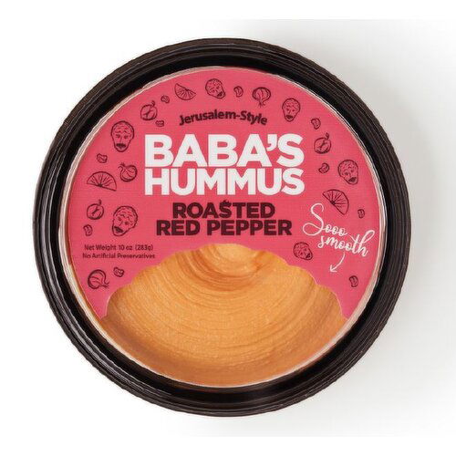 Baba's Roasted Red Pepper Hummus