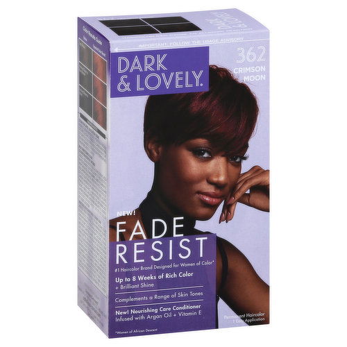 Dark & Lovely Fade Resist Permanent Haircolor, Crimson Moon 362