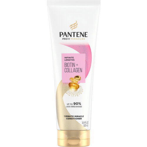 Pantene Pro-V Miracles Conditioner, Biotin + Collagen, Miracle, 1 Minute