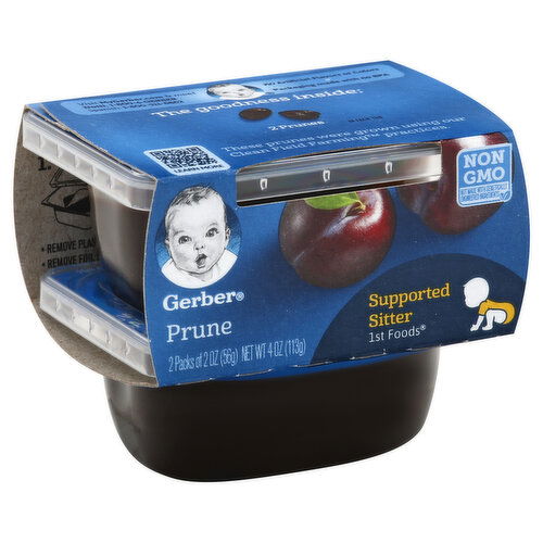 Gerber Natural for Baby Prune, Supported Sitter 1st Foods