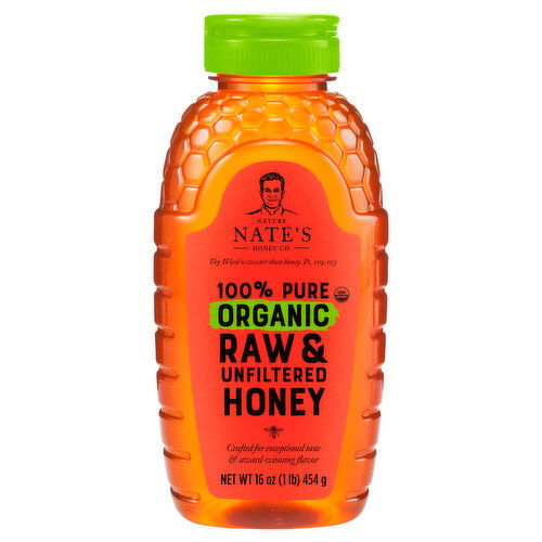 Nature Nate's Honey Co. Honey, Organic, Raw & Unfiltered