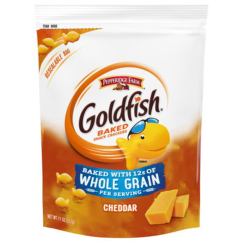 Goldfish Baked Snack Crackers, Cheddar