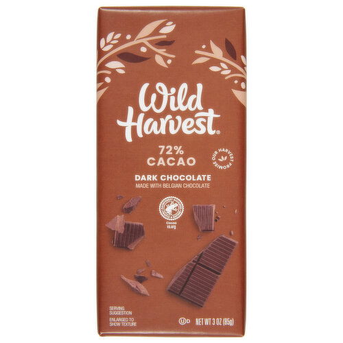 Wild Harvest Dark Chocolate, 72% Cacao