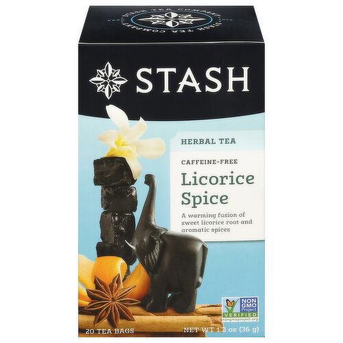 Stash Tea Bags Caffeine-Free Licorice Spice Herbal Tea