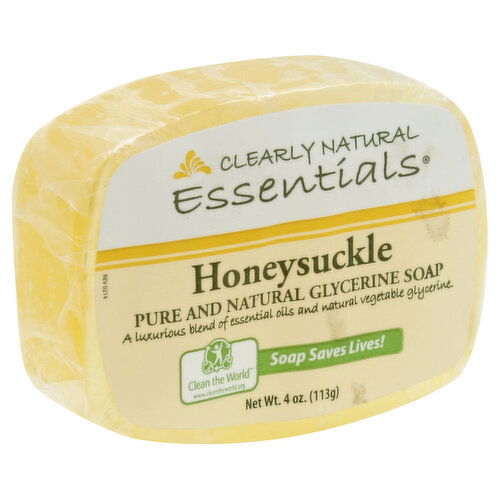 Clearly Natural Essentials Soap, Glycerine, Honeysuckle