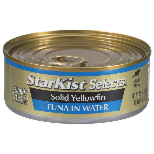 StarKist Selects Tuna in Water, Solid Yellowfin