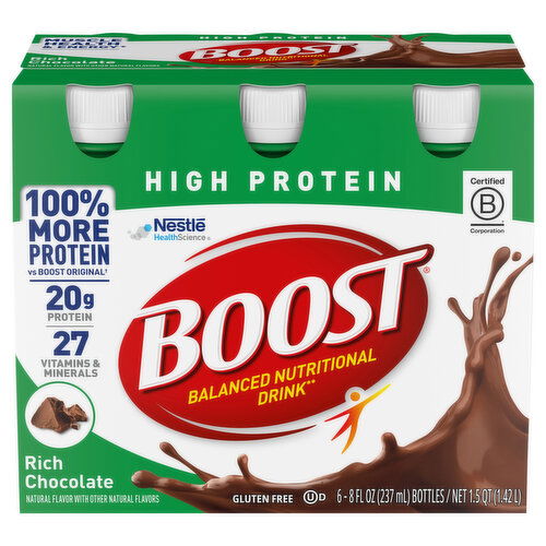 Boost High Protein Balanced Rich Chocolate Nutritional Drink
