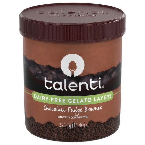 Talenti Gelato Layers, Dairy-Free, Chocolate Fudge Brownie