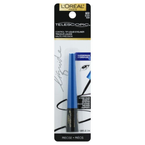 L'Oreal Telescopic Liquid Eyeliner, Waterproof, Black 800