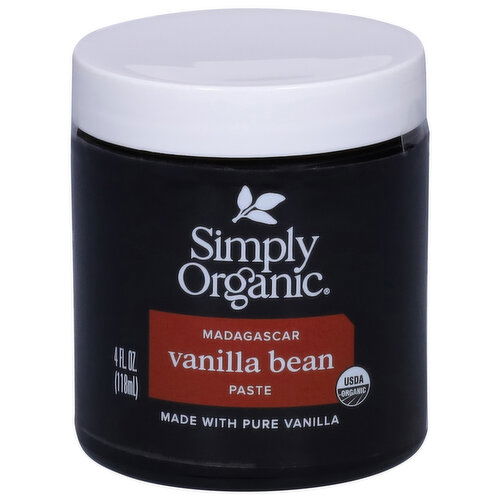 Simply Organic Paste, Vanilla Bean, Madagascar