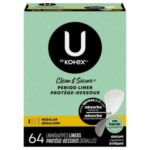 U by Kotex Clean & Secure Regular Period Liner