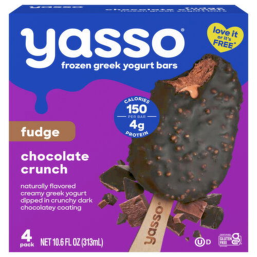 Yasso Greek Fudge Chocolate Crunch Yogurt Bars