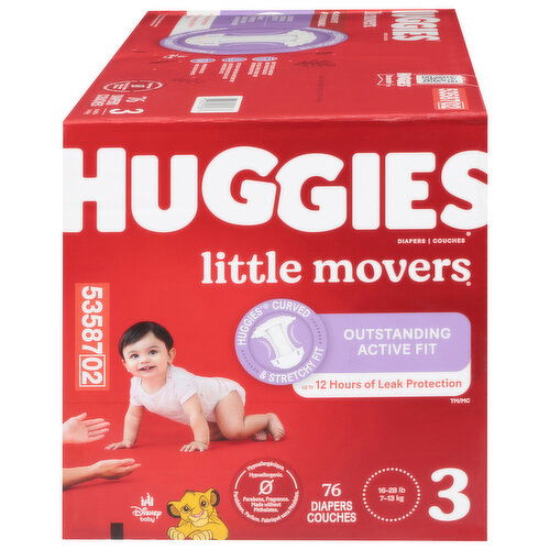 Huggies Little Movers Disney Baby 3 (16-28 lb) Diapers (16-28 lbs (7-13 kg))