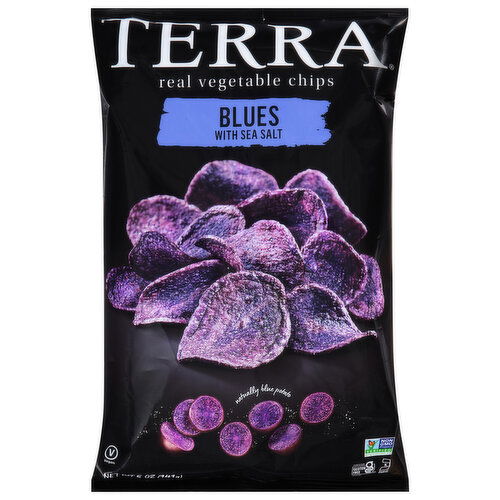 Terra Vegetable Chips, Blues with Sea Salt, Real