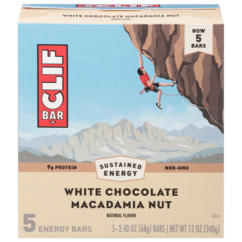 Clif Bar Energy Bars, White Chocolate Macadamia Nut