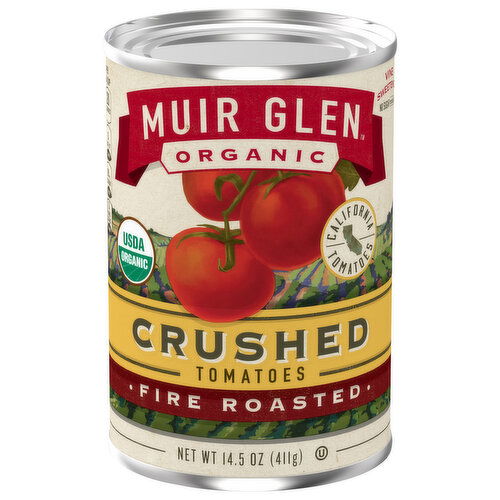 Muir Glen Organic Tomatoes, Fire Roasted, Crushed