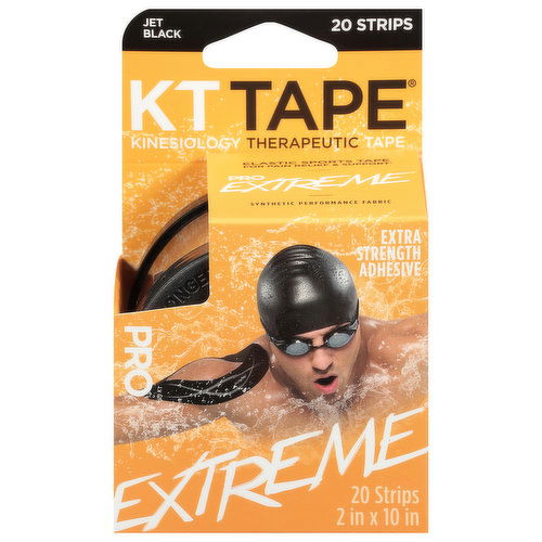 KT Tape Pro Extreme Therapeutic Tape, Kinesiology, Jet Black