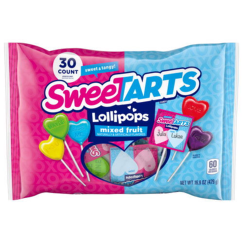 Sweetarts Lollipops, Mixed Fruit