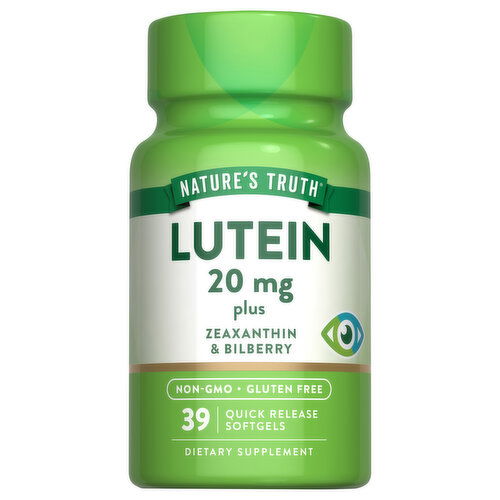 Nature's Truth Lutein, 20 mg, Softgels