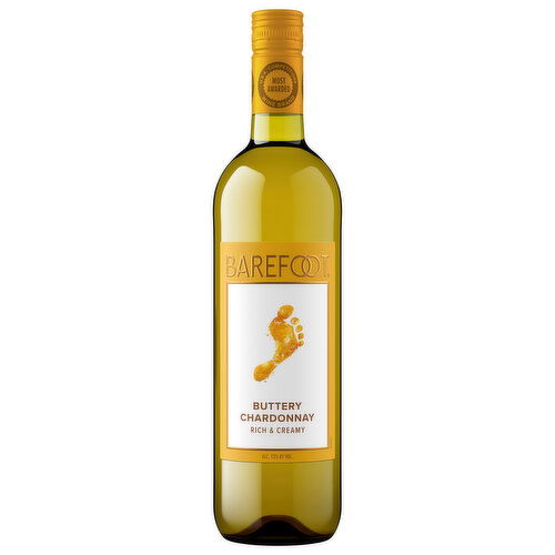 Barefoot Cellars Buttery Chardonnay White Wine 750ml 