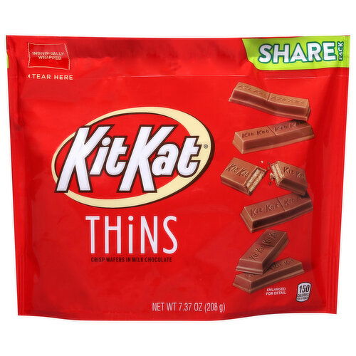 Kit Kat Thins Crisp Wafers in Milk Chocolate Share Pack