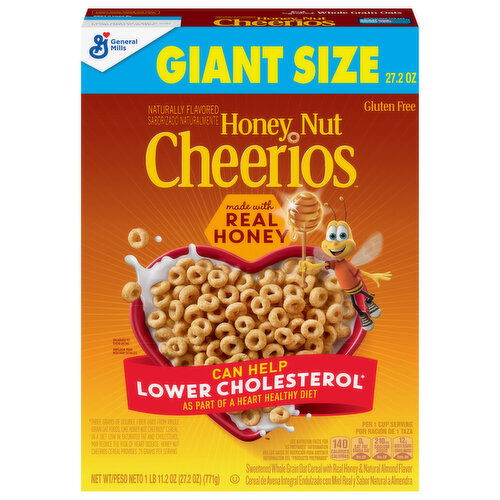 Cheerios Cereal, Honey Nut, Giant Size