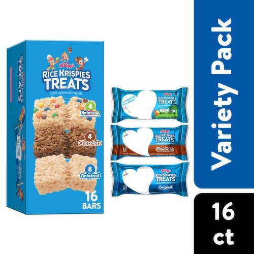 Rice Krispies Treats Marshmallow Snack Bars, Variety Pack