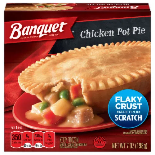 Banquet Chicken Pot Pie Frozen Pot Pie Dinner