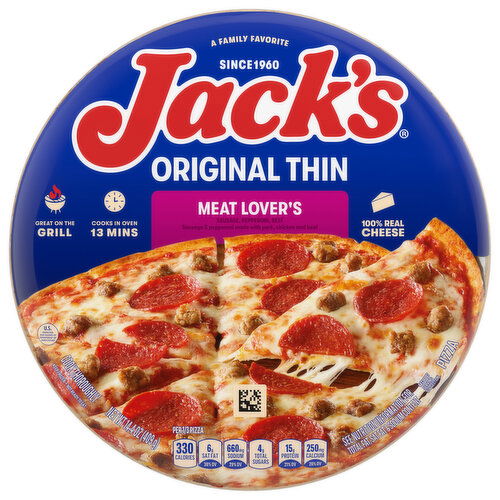 Jack's Original Thin Meat Lover's Pizza