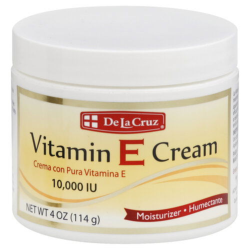 De La Cruz Vitamin E Cream, 10,000 IU