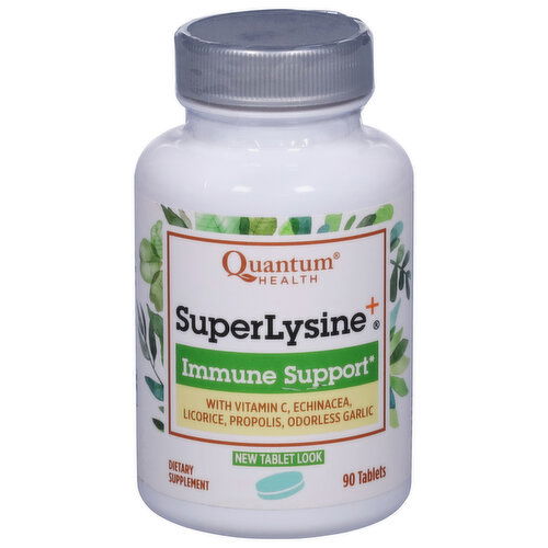 Quantum Health SuperLysine+, Immune Support, Tablets