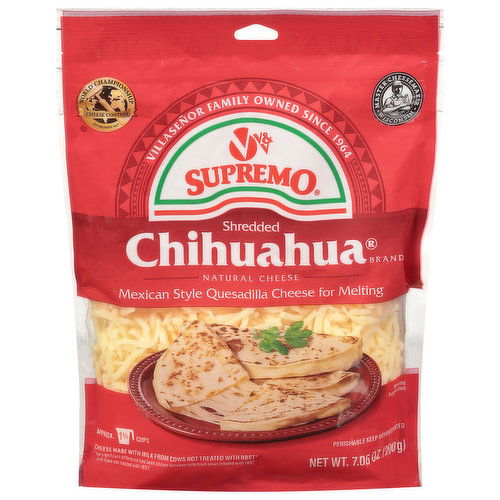 V&V Supremo Shredded Cheese, Chihuahua