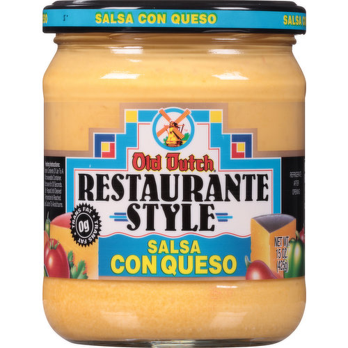 Old Dutch Salsa Con Queso, Restaurante Style