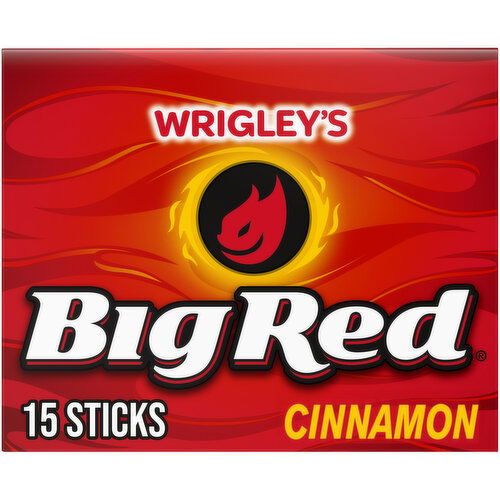 Big Red WRIGLEY'S BIG RED Cinnamon Chewing Gum, 15 Stick