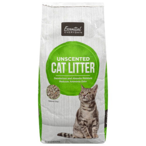 Essential Everyday Cat Litter, Natural Clay, Unscented