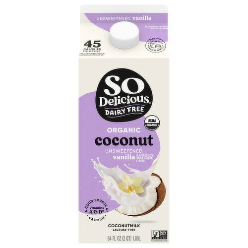 So Delicious Dairy Free Organic Unsweetened Vanilla Coconutmilk