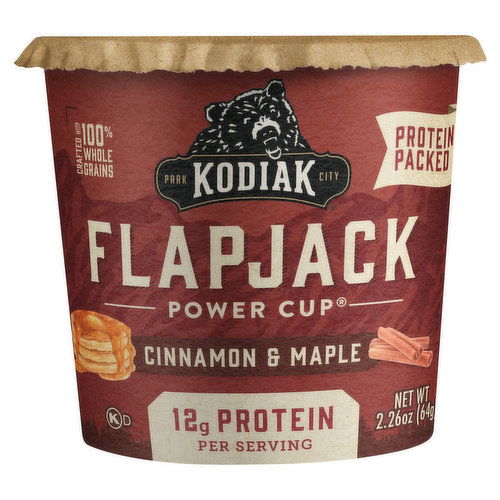 Kodiak Power Cup Flapjack, Cinnamon & Maple, Protein Packed