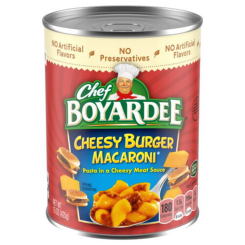 Chef Boyardee Cheesy Burger Macaroni