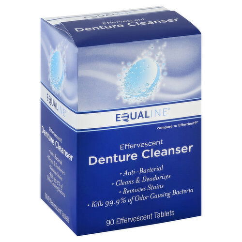 Equaline Denture Cleanser, Effervescent Tablets