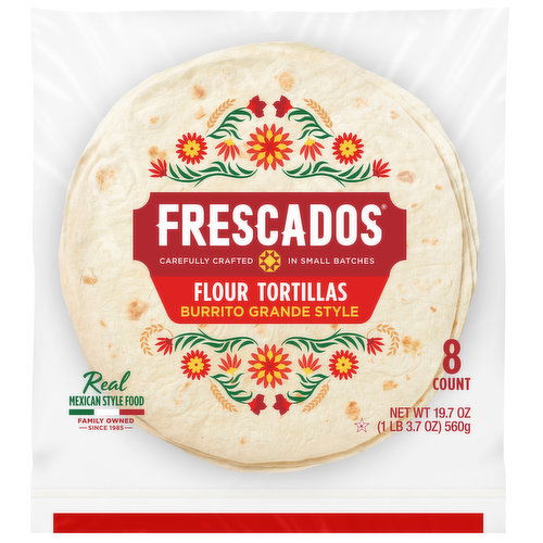 Frescados Burrito Grande Style Flour Tortillas