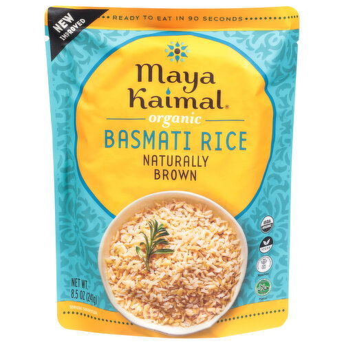 Maya Kaimal Basmati Rice, Organic, Naturally Brown