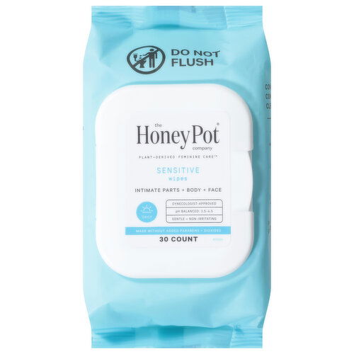 The Honey Pot Company Wipes, Sensitive