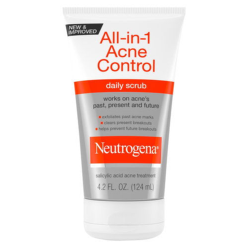 Neutrogena Daily Scrub, Acne Control, All-in-1