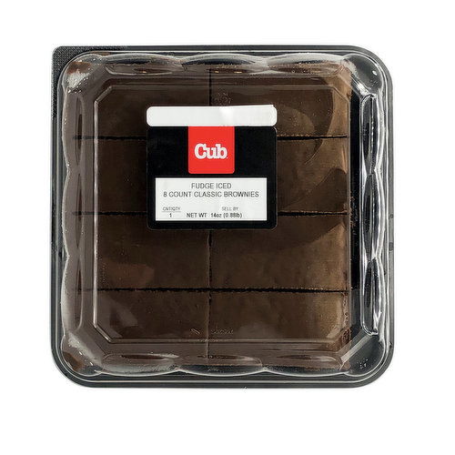 Cub Bakery Iced Fudge Gourmet Brownies 12 Count