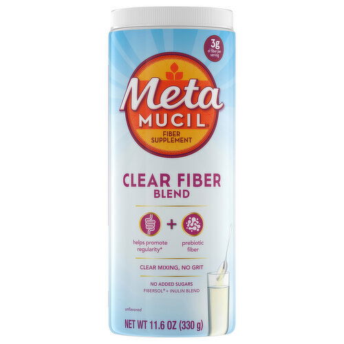 Metamucil Clear Fiber Blend, Unflavored