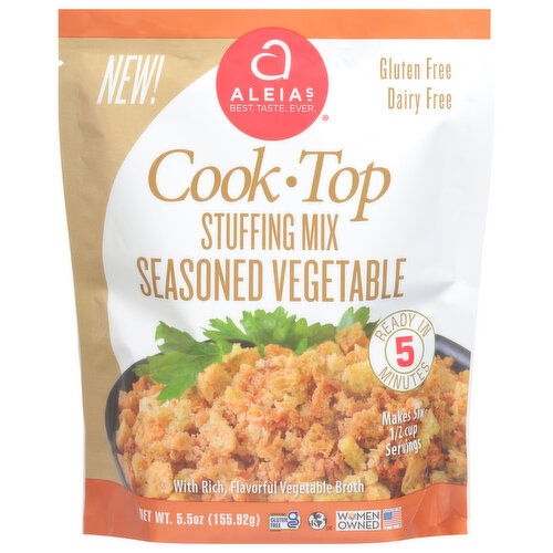 Aleia's Stuffing Mix, Seasoned Vegetable