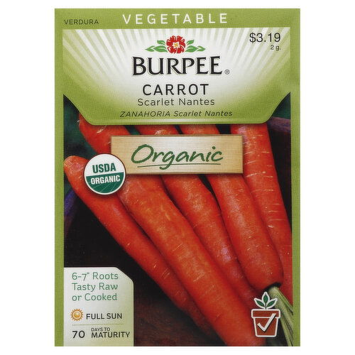 Burpee Seeds, Organic, Carrot