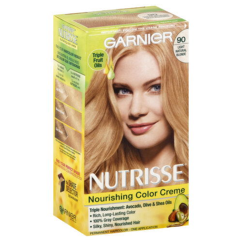 Nutrisse Nourishing Color Creme Permanent Haircolor, Light Natural Blonde 90