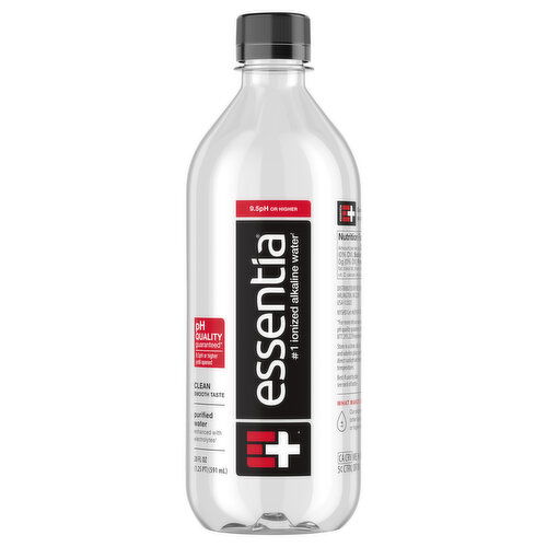 Essentia Purified Water, Alkaline, 9.5pH